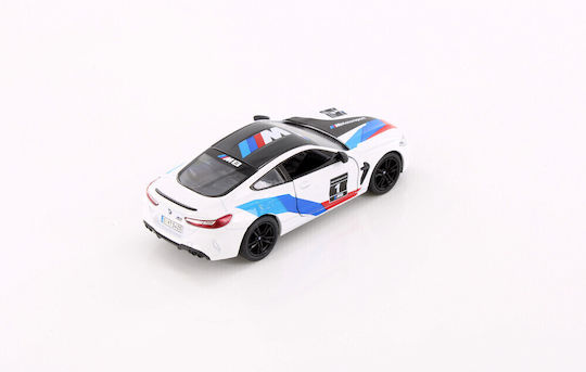Kinsmart 1:38 Metallrennen Bmw M8 Competition Coupé Livery Edition Weiß Öffnende Türen Kt5425rd