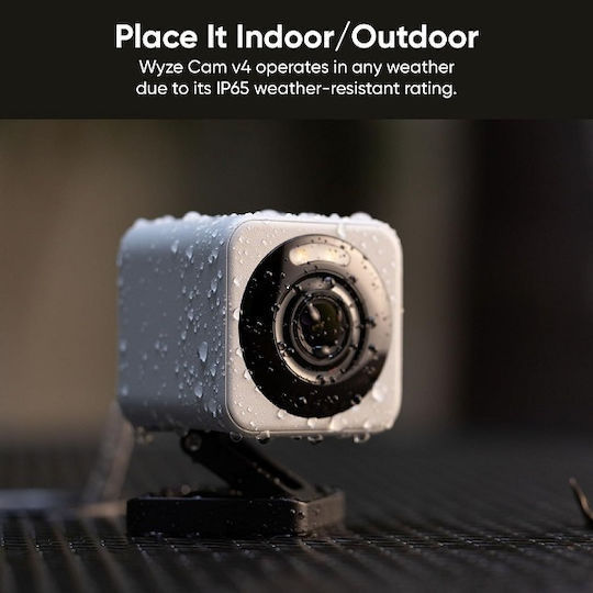 Wyze WYZEC4 v4 IP Surveillance Camera Wi-Fi Full HD+ 4MP with Speaker and Lens 2.4mm Suitable for Plug Type England