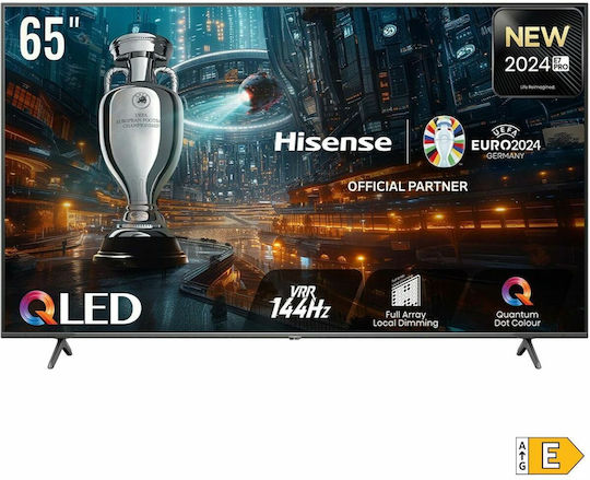 Hisense Smart Τηλεόραση 65" 4K UHD QLED E7N Pro HDR (2024) 65E7NQ Pro