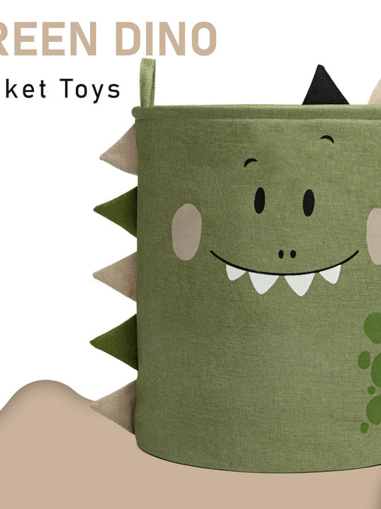 Sipo Children's Storage Basket made of Fabric Green 40x40x50cm 1pcs