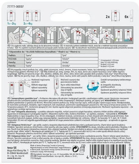 Tesa Adjustable Wallpaper Plaster Nail 2kg