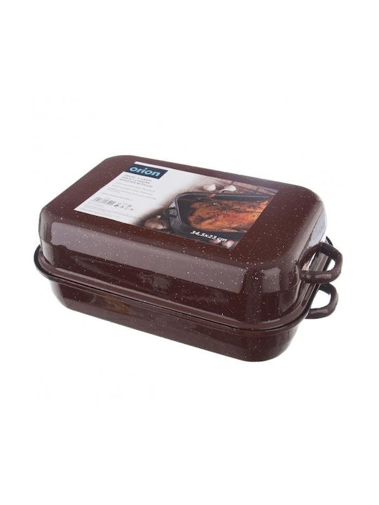 Orion Dutch Oven Rectangular Cast Iron 34.5x23cm 1pcs
