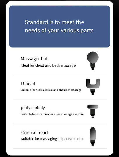 Waffe Massage für den Körper mit Vibration