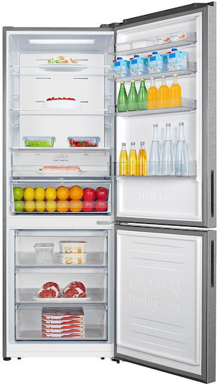 Hisense Fridge-Freezer 495lt Total NoFrost H200xW70.4xD69.4cm Inox RB645N4BCE