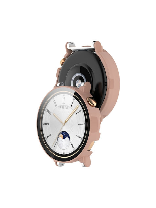 Watch Carcasă de Plastic cu Sticlă în culoarea Roz pentru Huawei Watch GT4 41mm