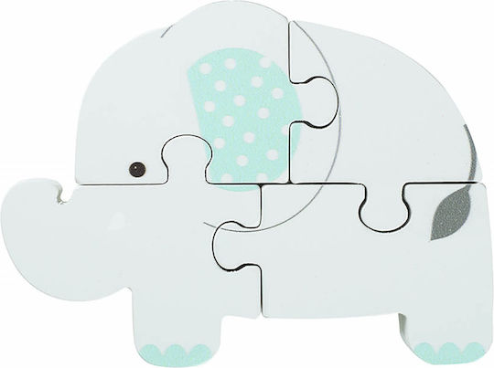 Holz Kinder Steckpuzzle Elephant 4pcs Orange Tree Toys