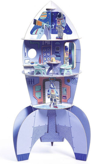 Coloring Assembling Rocket Djeco