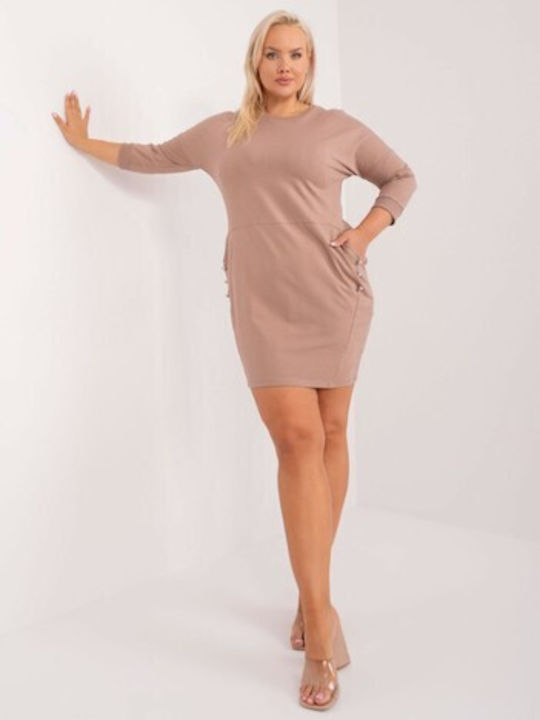 Relevance Rochie Dark Beige