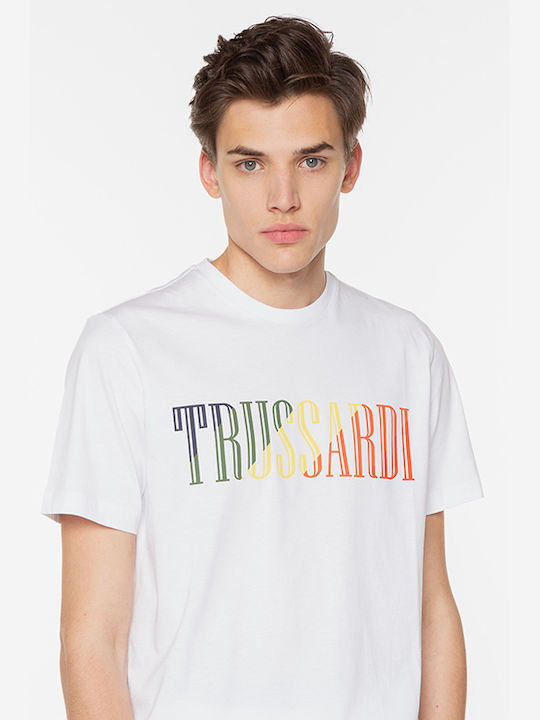 Trussardi Men's Short Sleeve T-shirt White