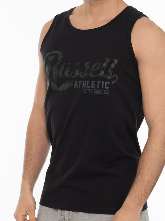 Russell Athletic T-shirt Bărbătesc cu Mânecă Scurtă BLACK