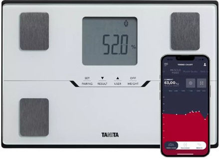 Tanita Smart Ζυγαριά 150kg με Λιπομετρητή & Bluetooth Λευκή