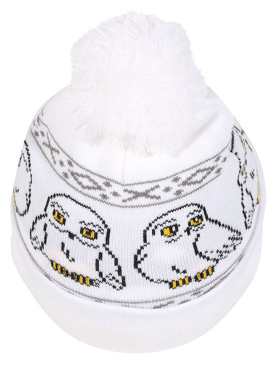 Kids Beanie Knitted White