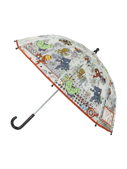 Marvel Umbrelă pentru copii Baston colorată cu diametrul de 45cm.