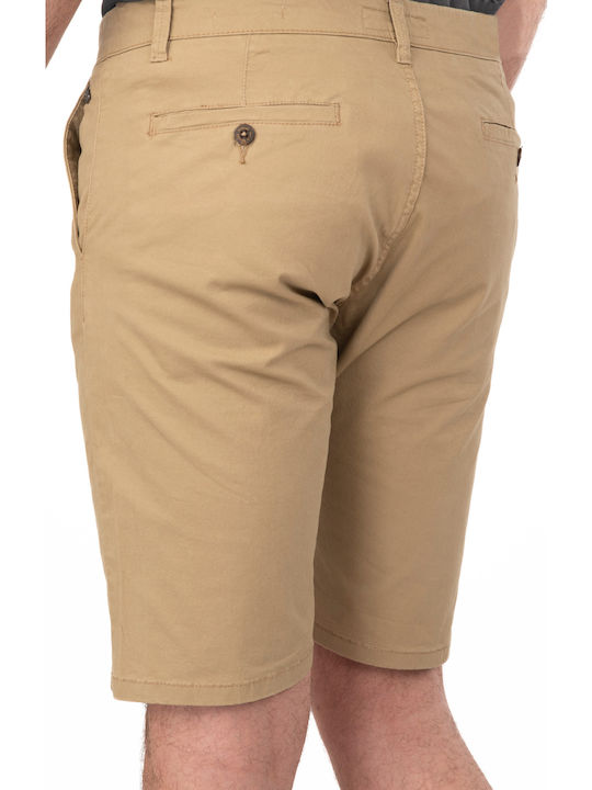 Rebase Ανδρική Βερμούδα Chino Lt Camel
