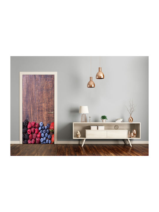 Διακοσμητικό Αυτοκόλλητο Πόρτας Forest Fruits 1τμχ 75x205εκ. Tulup