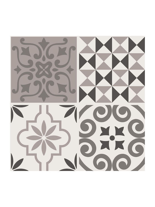 Διακοσμητικό Αυτοκόλλητο Πλακάκια Cover Brown 3τμχ 20x20εκ. Ango