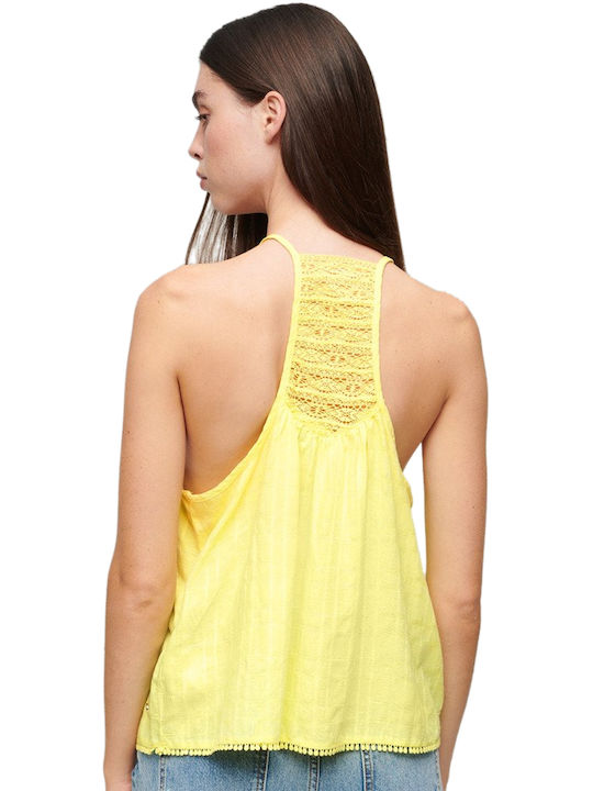 Superdry Women's Lingerie Top with Lace Yellow