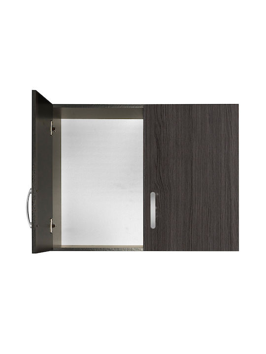 Pakketo Zelia Rechteckig Loft-Schrank aus Spanplatte Wenge 79x42cm 249-000039 1Stück