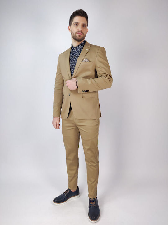 Endeson Fashion Pantaloni pentru bărbați Chino cu Croială Slim coffee