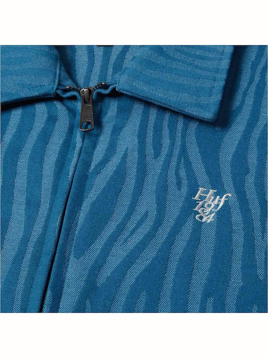 Jacquard Tiger Jacket Blue