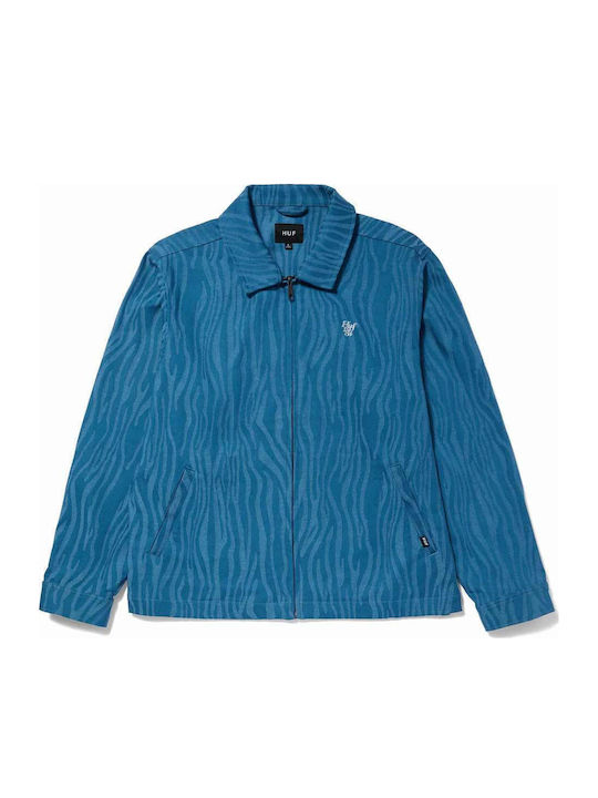 Jacquard Tiger Jacket Blue