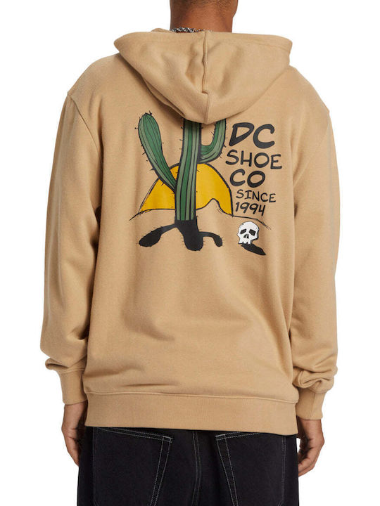 DC Men's Sweatshirt Jacket with Hood and Pockets Incense