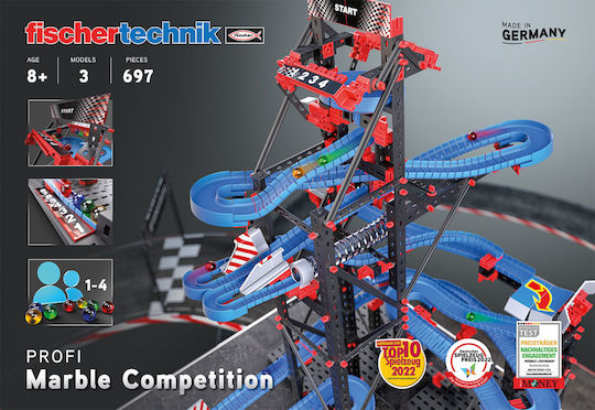 Fischer Technik Kunststoff-Bauspielzeug Stem Ball Racing Kit für Kinder ab 6+ Jahre Jahren