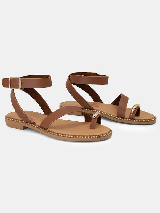 Sandale Casual Damă Tabac Maro K24-002-1092 D-Tabac