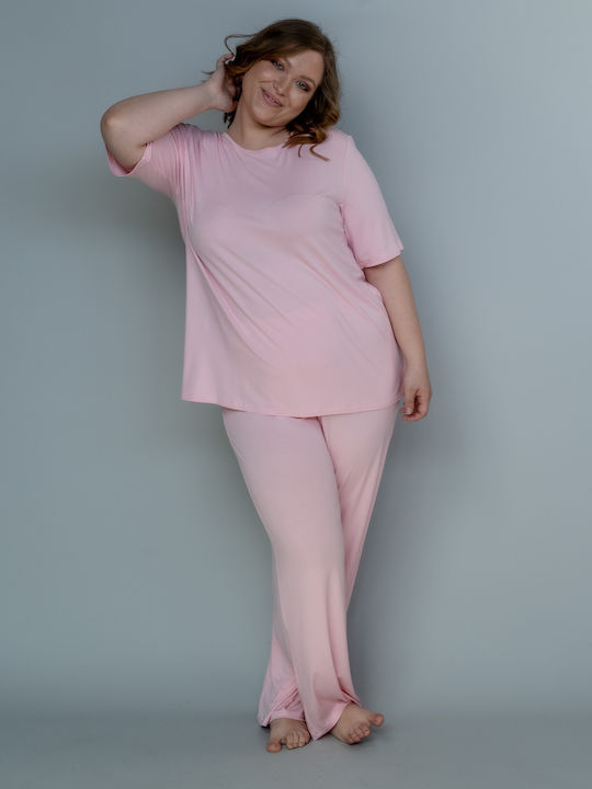 Maniags Summer Women's Pyjama Set Pink