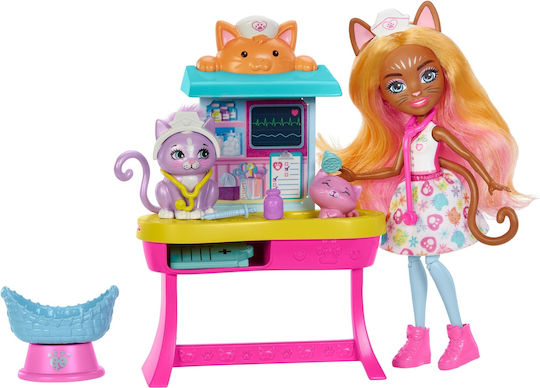 Mattel Enchant Doctor's Appointment Doll Doctor Visit Box with a Doll for 4+ years old+ Years