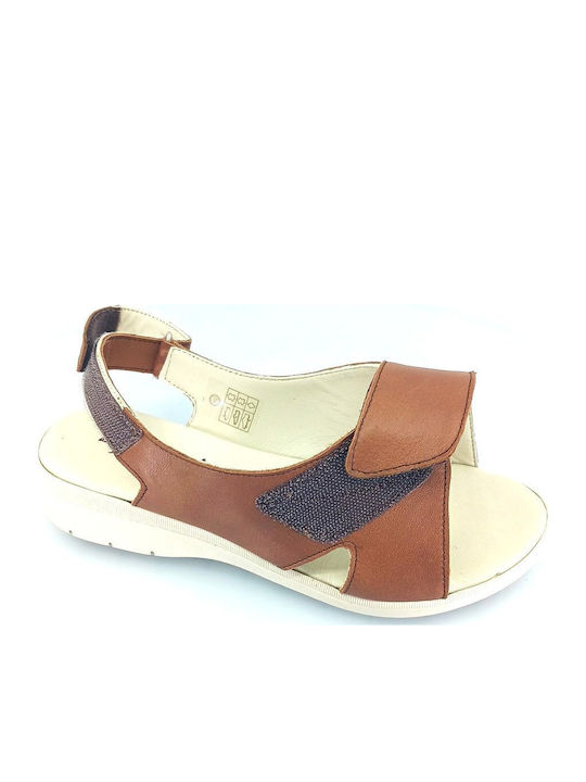 Damenplattformen Tabac Braun