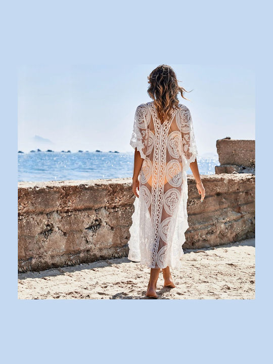 Chicret Damenbademode Kaftan Weiß