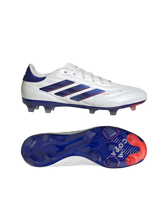 Adidas Low Football Shoes FG with Cleats White