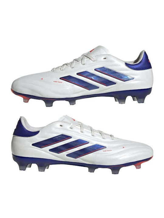 adidas Copa Pure.2 Pro Ποδοσφαιρικά Παπούτσια με Τάπες FG Λευκά