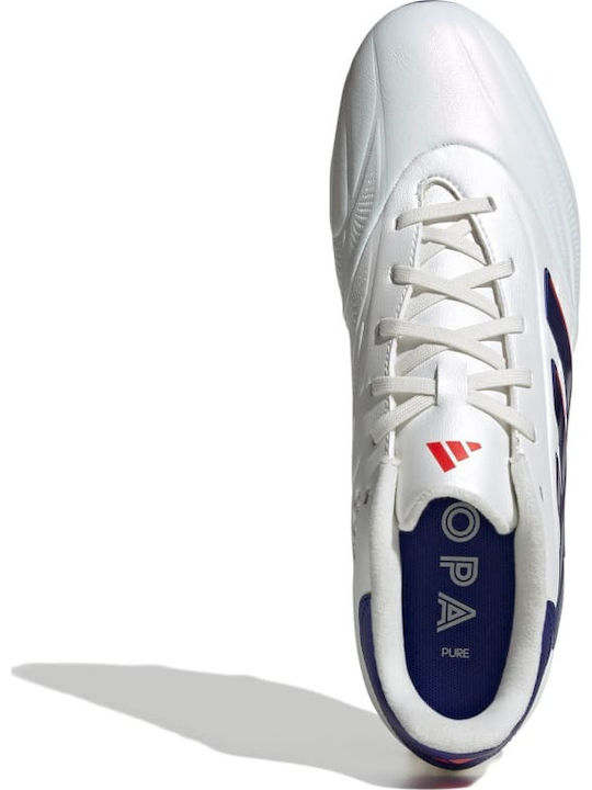 adidas Copa Pure.2 League Ποδοσφαιρικά Παπούτσια με Τάπες FG Λευκά