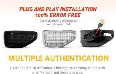 Headlight Crystal Led for Dacia Duster / Logan / Sandero 2pcs