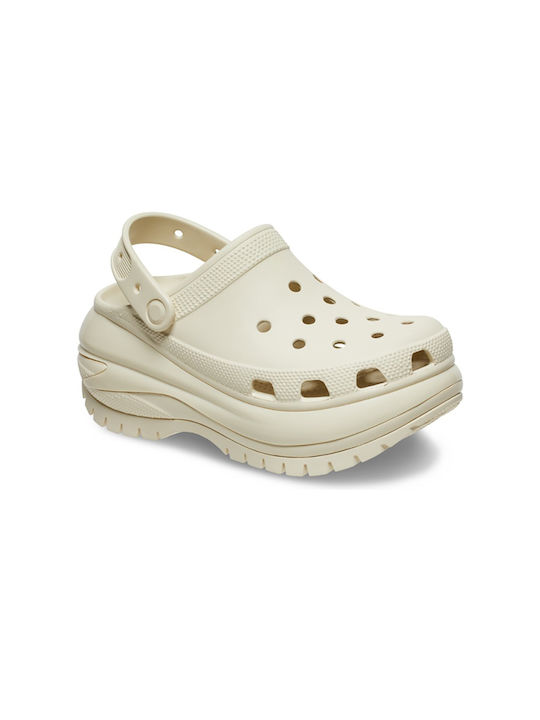 Crocs MEGA CRUSH CLOG Σαμπό Μπεζ