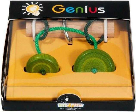 Fridolin Iq Test Genius Releases Ring Rätsel aus Holz Green