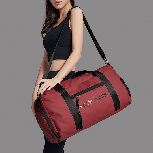 Arctic Hunter Lx00537 Reisetasche Zurück 25Es Rot Stoff L48.5xB16xH32cm