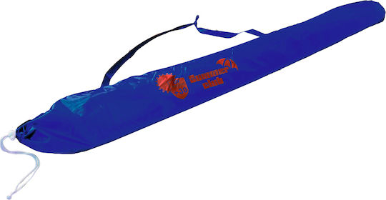 Summer Club Double Rib Umbrelă Plajă Diametru 2.4m Albastră