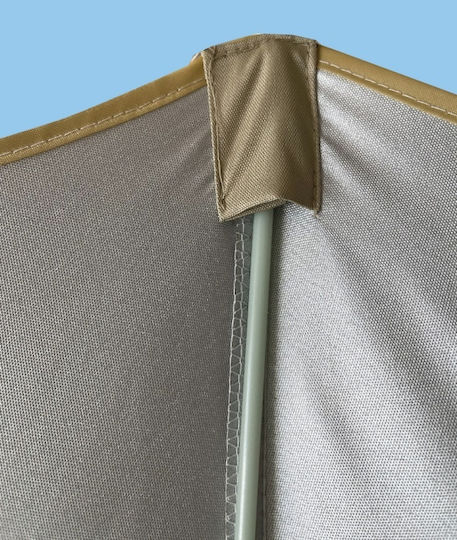 Solart Beach Umbrella Diameter 2m with UV Protection and Blue Air Duct
