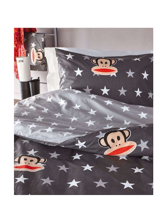 Kentia Seturi de cearșafuri Single Bumbac Paul Frank Negru 170x260cm 3buc