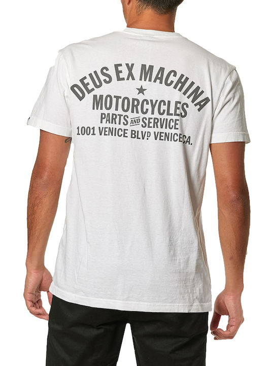 Deus Ex Machina Tricou pentru bărbați cu mâneci scurte Alb