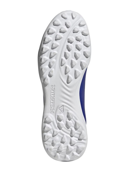 Kids Soccer Cleats And Shoes High Predator 24 League Turf With Sock Without Laces Blue