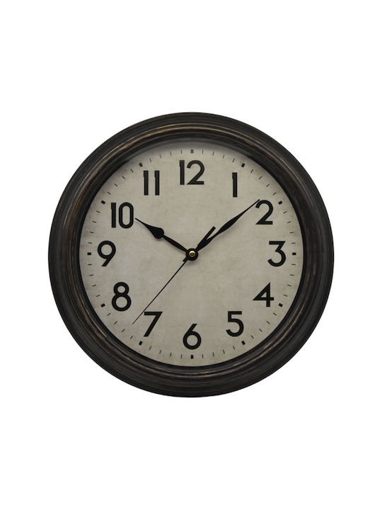 Ankor Antique Wall Clock Plastic Brown Various Colors)