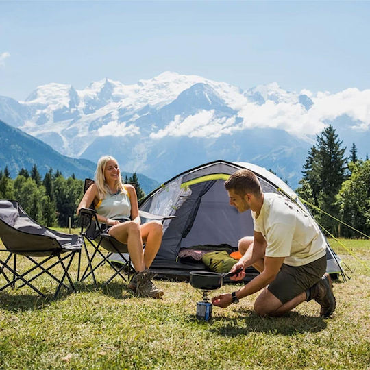 Coleman Darwin 4 Plus Σκηνή Camping Igloo Πράσινη 4 Εποχών για 4 Άτομα 340x280x140εκ.