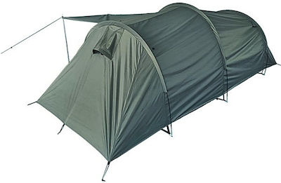 Mil-Tec Summer Camping Tent Tunnel Khaki for 2 People 210x120x105cm