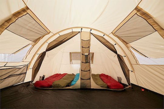 Grand Canyon Helena 5 Σκηνή Camping Τούνελ Μπεζ 4 Εποχών για 5 Άτομα 475x310x200εκ.