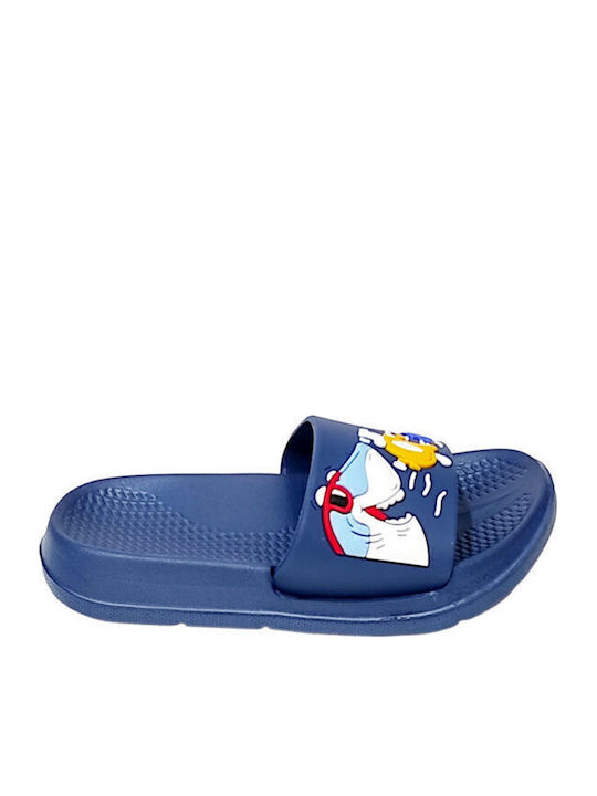 Kinder Badeschlappen Marineblau