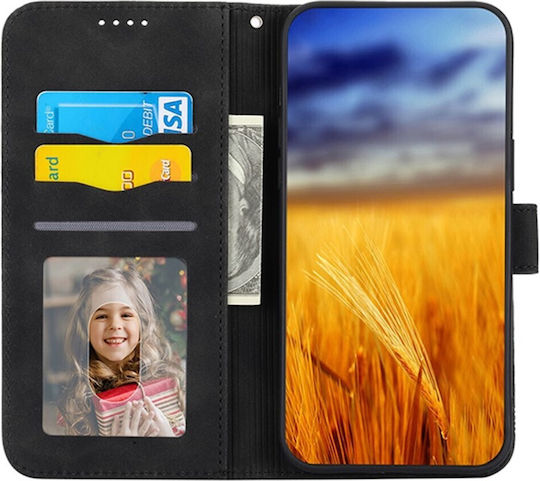 Dierfeng Book Δερματίνης / Σιλικόνης / Πλαστικό Μαύρο (Galaxy M15)